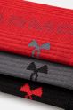 Ponožky Under Armour 3-pack 1373084 červená AW24