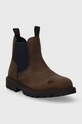 Geox cizme chelsea din piele intoarsa J16FAA.00045.28.35 maro AW23
