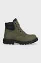 Geox pantofi din piele intoarsa pentru copii cu snur verde J16FAB.032BC.26.27