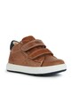 Dětské kožené polobotky Geox B044DD.0CL22 hnědá AW23