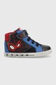 Geox sneakersy dziecięce x Marvel imitacja skóry licowej granatowy B26A7C.08554.24.27