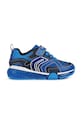 Geox sneakersy dziecięce imitacja skóry licowej niebieski J16FEA.0CEFU.32.35