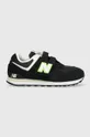 czarny New Balance sneakersy dziecięce PV574CL1 Chłopięcy
