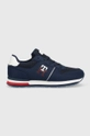 granatowy Tommy Hilfiger sneakersy dziecięce Chłopięcy