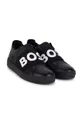 μαύρο Παιδικά δερμάτινα αθλητικά παπούτσια BOSS Για αγόρια