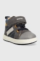 Geox incaltaminte din piele pentru copii Biglia B044DA.0CL22 gri AW22