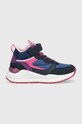Garvalin sneakersy dziecięce imitacja skóry licowej multicolor 221661.28.34.