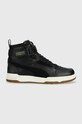 Puma sneakersy dziecięce imitacja skóry licowej czarny 388449.B.9BYY