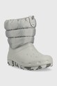 Crocs gyerek hótaposó 207684.CROCS.CLASSIC.NEO.PUFF.BOOT.K szürke AW22