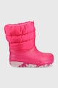 Dječje cipele za snijeg Crocs tekstil roza 207684.CROCS.CLASSIC.NEO.PUFF.BOOT.K