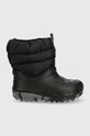 Crocs śniegowce dziecięce syntetyczny czarny 207683.CROCS.CLASSIC.NEO.PUFF.BOOT.T