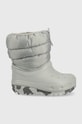 Crocs śniegowce dziecięce syntetyczny szary 207683.CROCS.CLASSIC.NEO.PUFF.BOOT.T