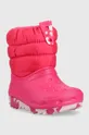 Παιδικές μπότες χιονιού Crocs ροζ