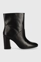 Sisley cizme de piele peste 8 cm negru 8G9LWD00R.700