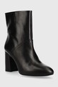 Sisley cizme de piele 8G9LWD00R.700 negru AW22
