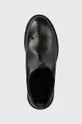 μαύρο Δερμάτινες μπότες τσέλσι Sisley