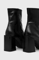 Kožené členkové topánky Furla Block Boot  Zvršok: Prírodná koža Vnútro: Textil, Prírodná koža Podrážka: Syntetická látka