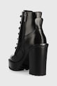 Încălțăminte Guess botine Kalissa FL7KLS.LEA10.BLACK negru