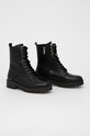Guess workery skórzane Olone FL7OLO.LEA10.BLACK czarny AW22