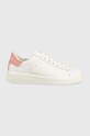 Guess sneakersy skórzane Rockie syntetyczny biały FL7RC5.LEA12.WHIRO