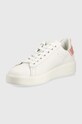 Obuwie Guess sneakersy skórzane Rockie FL7RC5.LEA12.WHIRO biały