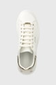 Guess sneakersy skórzane VIBO biały FL7RNO.ELE12.WHIGO