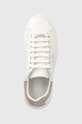 Guess sneakersy skórzane VIBO biały FL7RNO.ELE12.WHIPI