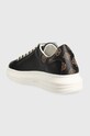 Obuwie Guess sneakersy skórzane VIBO FL7RNO.FAL12.BLKBR czarny