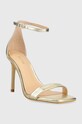 Кожени сандали Guess Devon FL7DEV.LEM03.PLATI злато AW22
