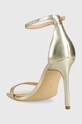 Обувки Кожени сандали Guess Devon FL7DEV.LEM03.PLATI злато