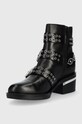 Obuwie Guess botki skórzane Fifii FL7FFI.ELE10.BLACK czarny