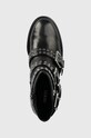 Guess botki skórzane Fifii czarny FL7FFI.ELE10.BLACK