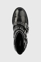 Guess botki skórzane Fifii czarny FL7FFI.ELE10.BLACK