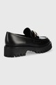 Шкіряні мокасини Guess Ilary FL7ILR.LEA14.BLACK чорний AW23