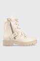 Guess workery Oklee imitacja skóry licowej beżowy FL7OKL.LEA10.IVORY