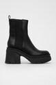 Guess sztyblety Vaneta imitacja skóry licowej czarny FL7VAN.LEA10.BLACK