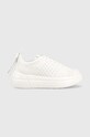 Red Valentino sneakersy skórzane platforma biały 1Q0S0E11STP.0BO