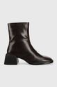 Vagabond Shoemakers botki skórzane słupek brązowy 5445.001.35