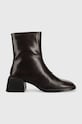 Vagabond Shoemakers botki skórzane ANSIE słupek brązowy 5445.001.35
