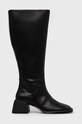 Kožne čizme Vagabond Shoemakers zrnata koža crna 5445.101.20