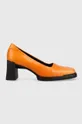 narancssárga Vagabond Shoemakers bőr flip-flop Női