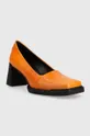 Vagabond Shoemakers bőr flip-flop narancssárga