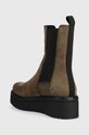 Încălțăminte Vagabond Shoemakers botine din piele intoarsa Tara 4846.150.50 verde