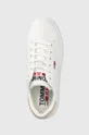 λευκό Δερμάτινα αθλητικά παπούτσια Tommy Jeans Sneaker Pop