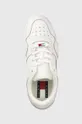 biały Tommy Jeans sneakersy skórzane Etch Basket EN0EN01881.YBR