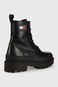 Tommy Jeans bocanci de piele Lace Up Boot EN0EN01899.BDS negru AW22