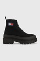 Tommy Jeans workery Foxing Boot nieocieplane czarny EN0EN01903.BDS