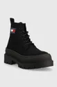 Tommy Jeans bakancs Foxing Boot fekete