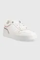 Δερμάτινα αθλητικά παπούτσια Tommy Hilfiger Low Cut Basket λευκό