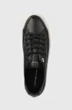 μαύρο Δερμάτινα αθλητικά παπούτσια Tommy Hilfiger Essential Th Leather